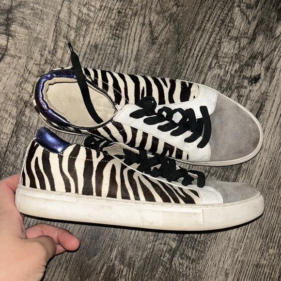 Kenneth Cole Zebra Print Sneakers - Picture 2 of 4